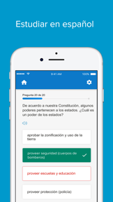 USCIS: Civics Test Study Tools screenshot