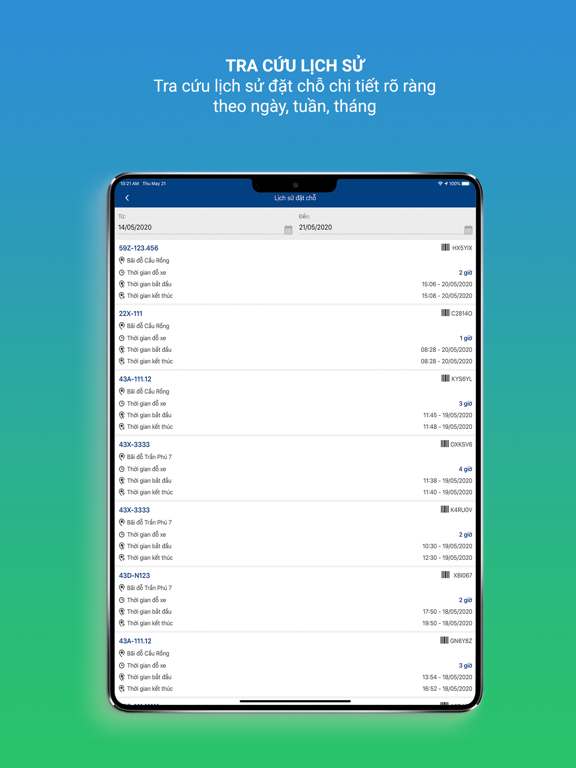 My Parking iPad screenshot