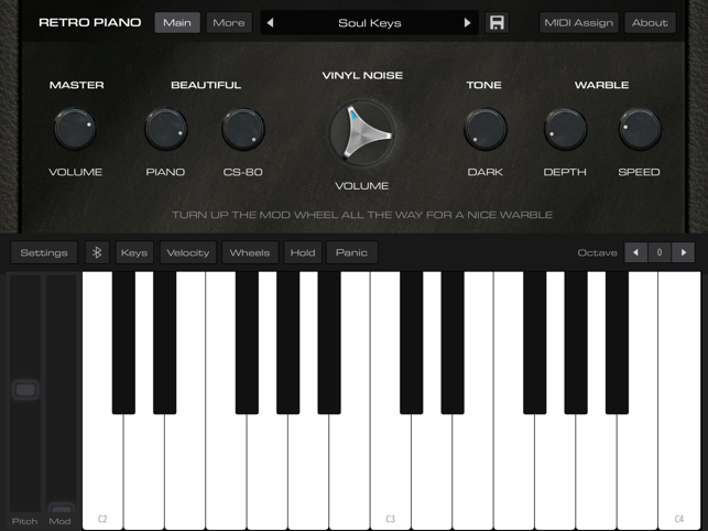 ‎AudioKit Retro Piano Screenshot