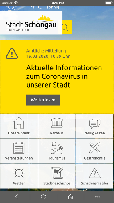 Schongau APP Screenshot
