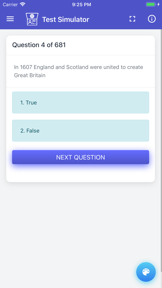 UK Citizenship Test screenshot