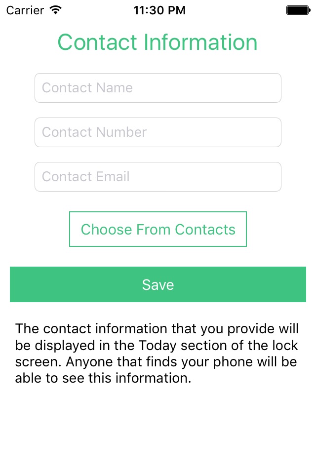 Contact If Found screenshot 3