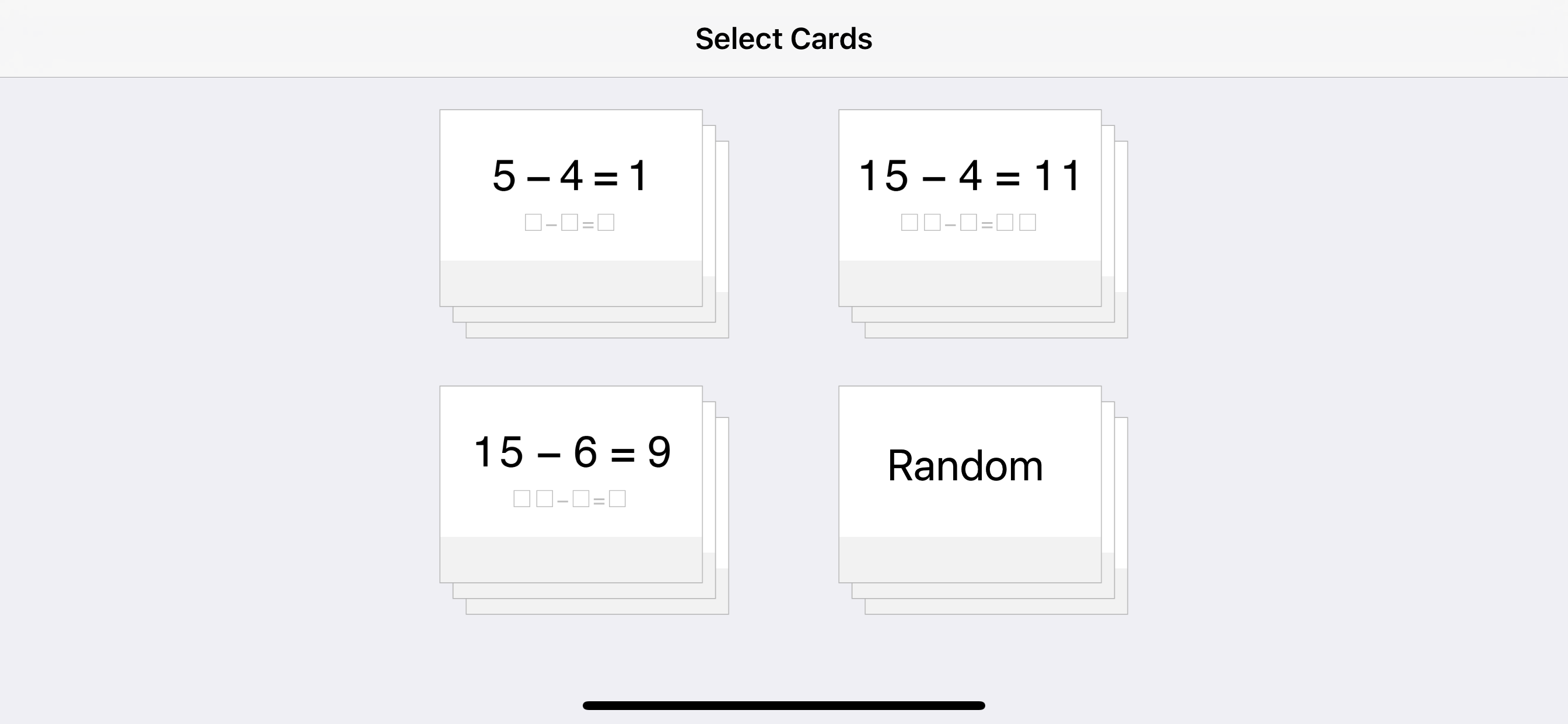 Pure Flashcards Subtraction screenshot 5