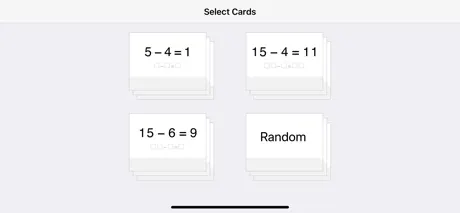 Pure Flashcards Subtraction