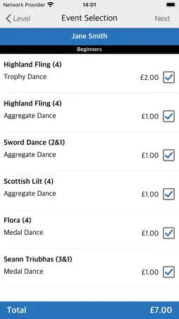 Highland Dancing Competitions screenshot 4
