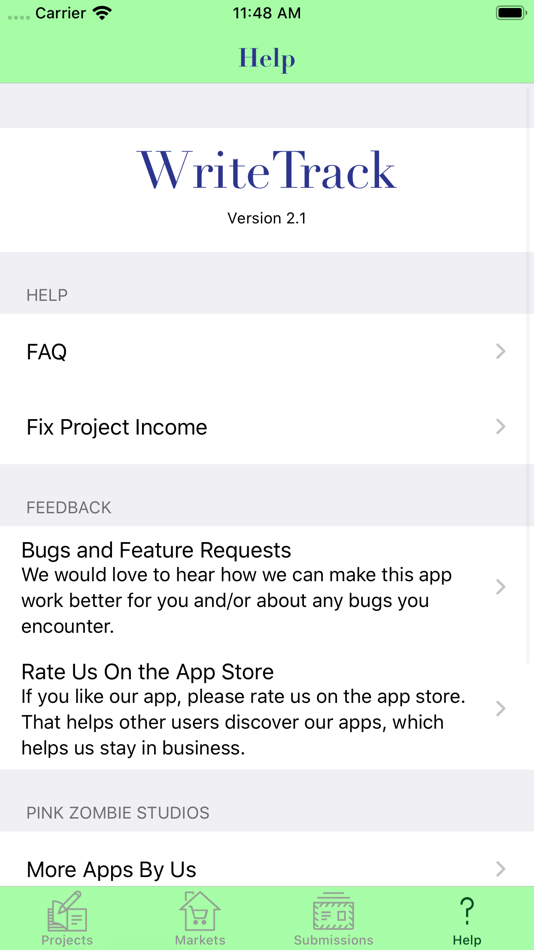 #5. WriteTrack - Track Submissions (iOS) 由: Pink Zombie Studios Inc.