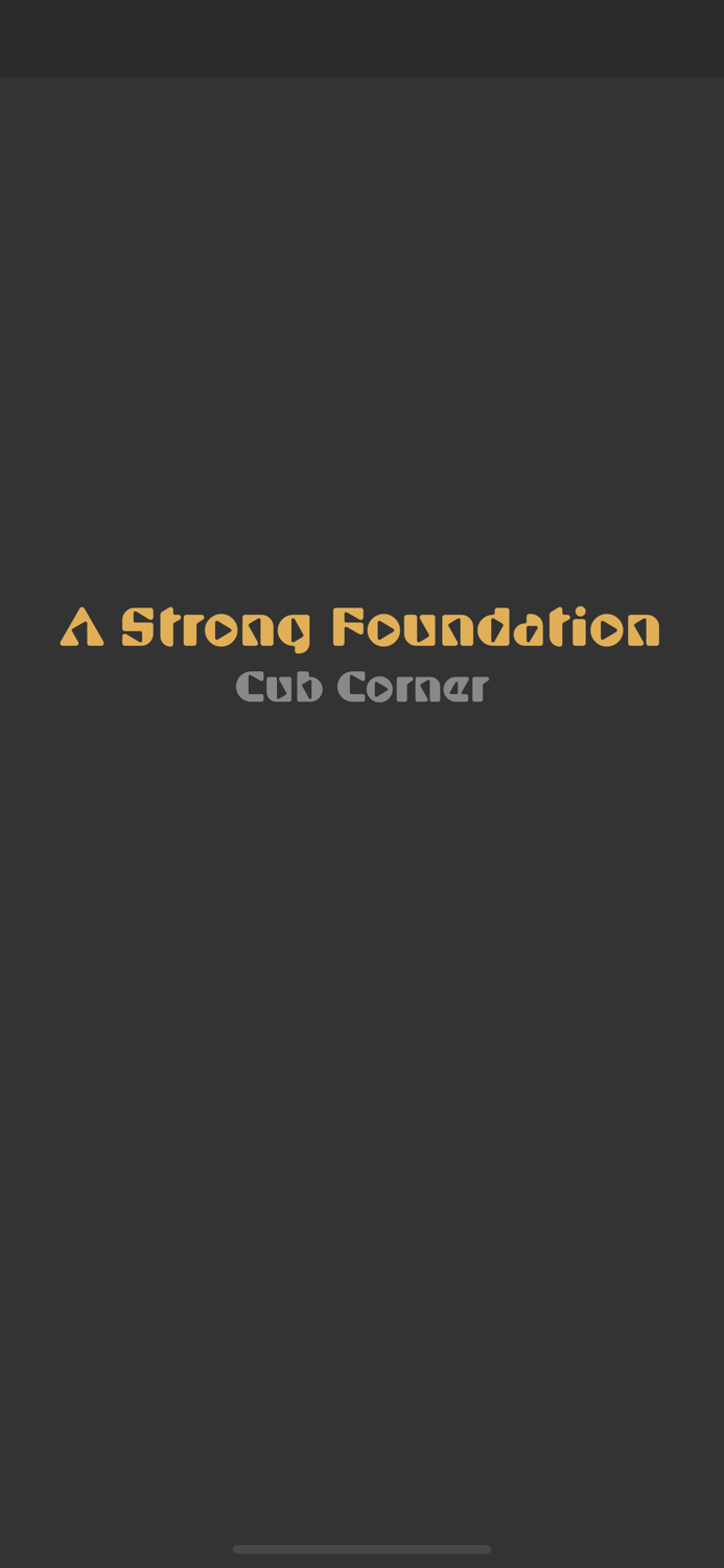 A Strong Foundation