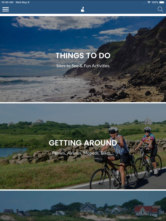 The Block Island App iPad screenshot 1 - Travel app