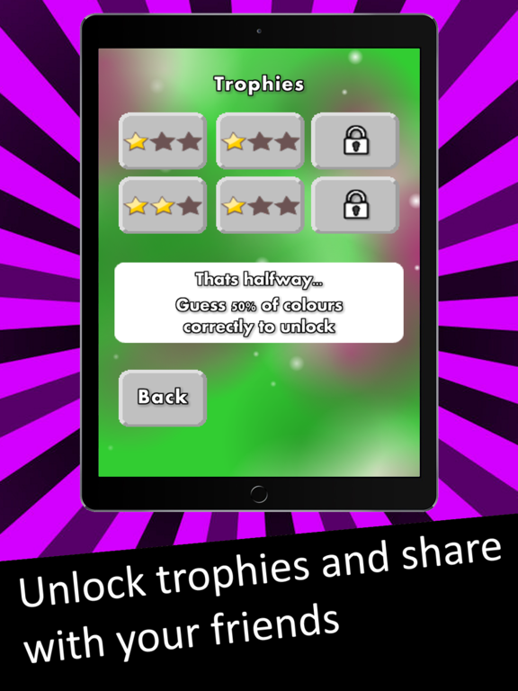 Colour Name Quiz Advance iPad screenshot