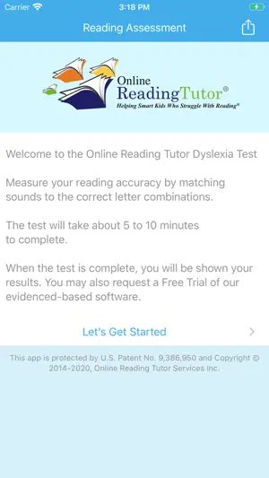 Dyslexia Test screenshot 1