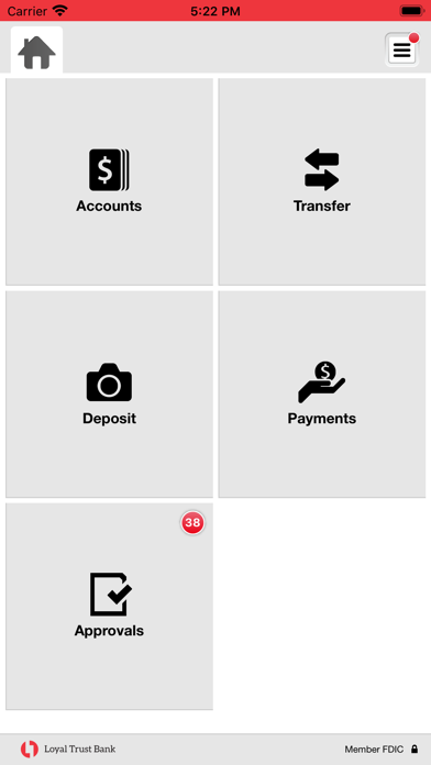 Loyal Trust Bank Business Screenshot