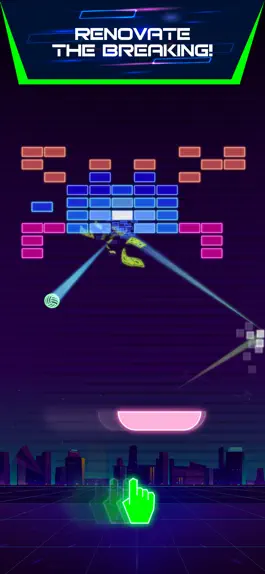Game screenshot Neon brick breaker mod apk