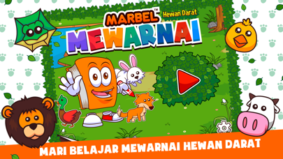 How to cancel & delete Marbel Mewarnai Hewan Darat from iphone & ipad 1