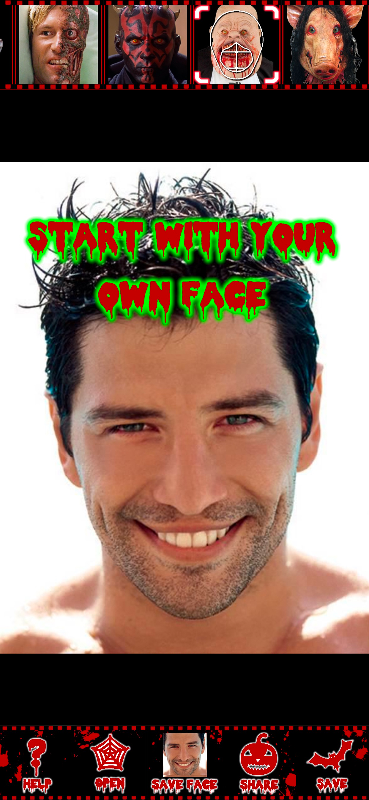 Scary face maker & swap editor