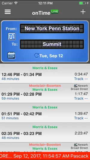 onTime : NJT, Light Rail, Bus screenshot 4