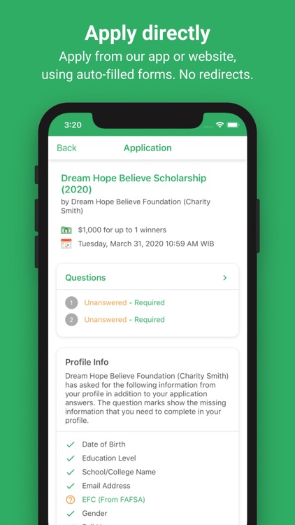 Going Merry scholarships