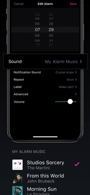 Wecker mit Musik - Aufwachen im App Store