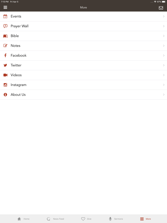 Calvary Baptist Church - King iPad screenshot 3 - Lifestyle app