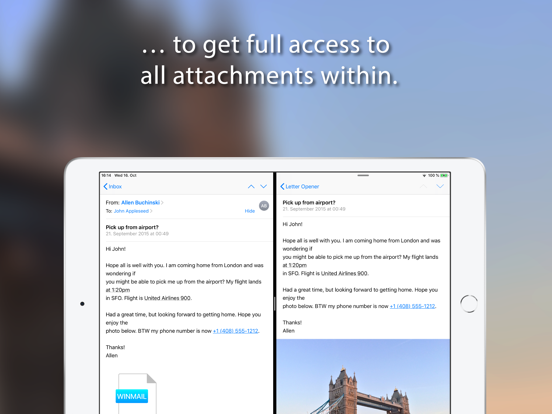 Screenshot #3 for Letter Opener - Winmail Viewer