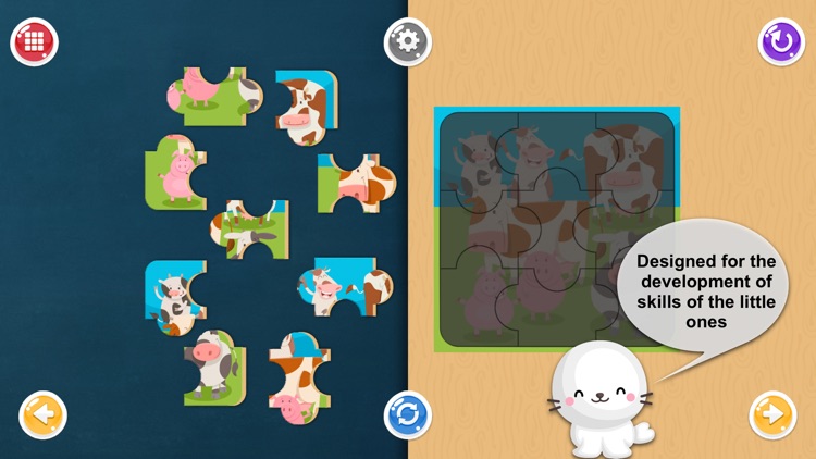 Educational jigsaw: 9 pieces