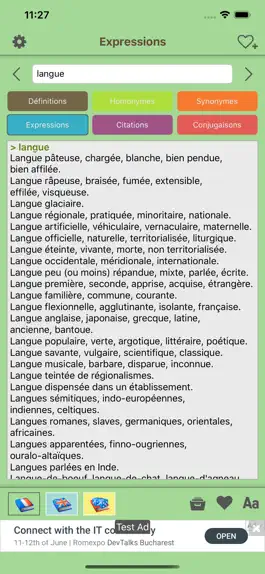 Game screenshot Dictionnaire Français en ligne hack