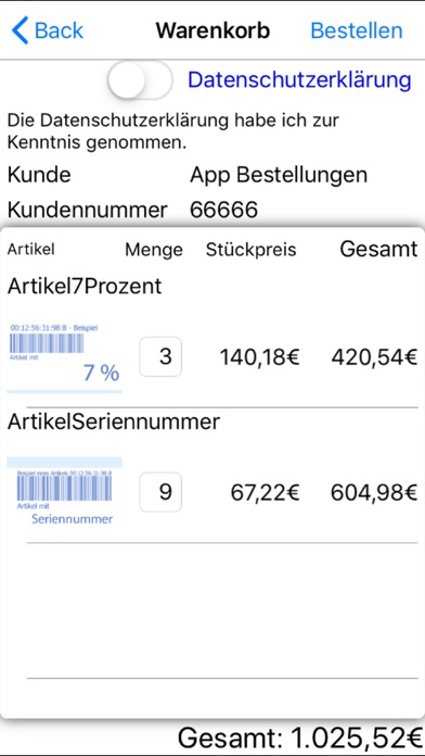 Screenshot #3 pour SASAtrend BestellApp