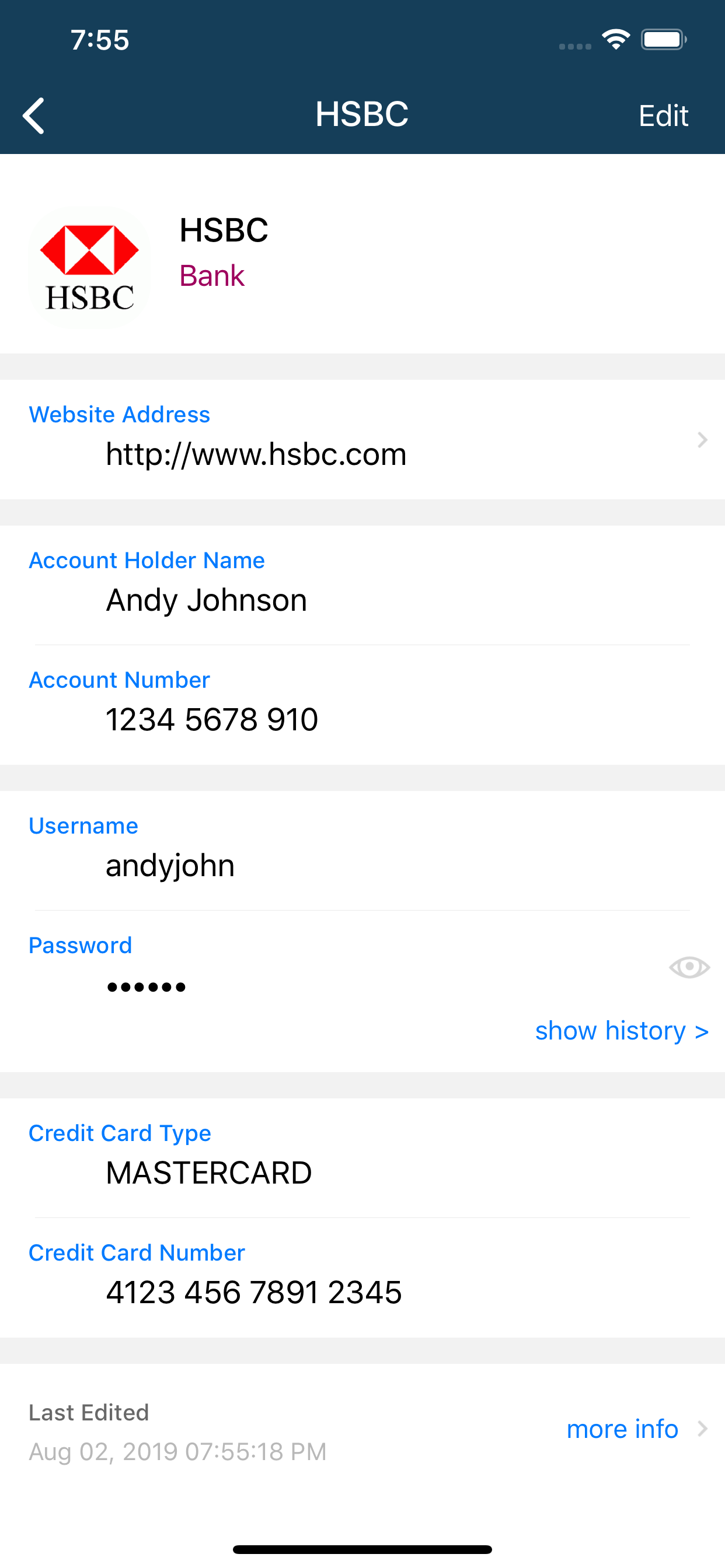 myPass - password manager screenshot 3