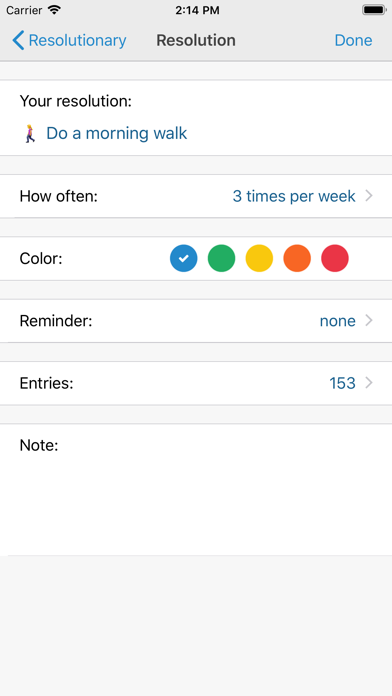 Screenshot #2 pour Resolutionary - Habit Tracker