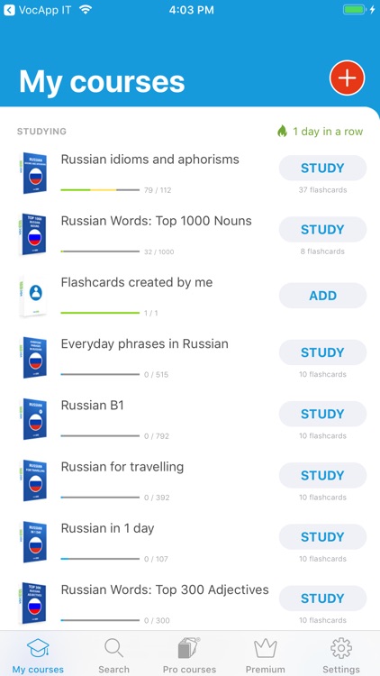 VocApp Language: Learn Russian