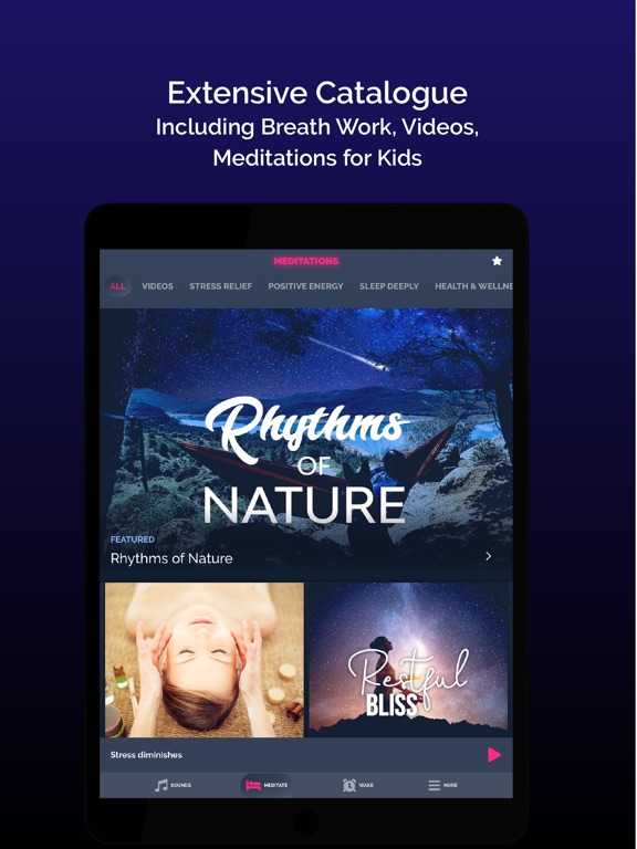 Beditations: Sleep & Awaken iPad screenshot 8 - Health & Fitness app