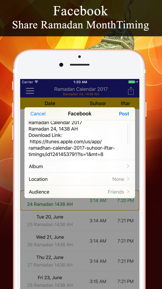 #5. Ramadan Calendar تقويم رمضان (iOS) 由: Hira Akram