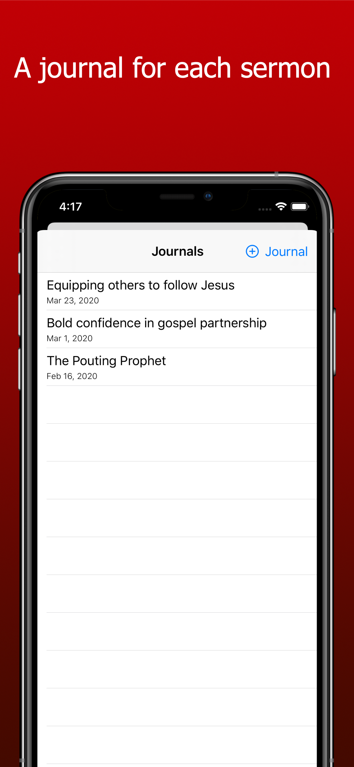 Berean Journal - grow deeper
