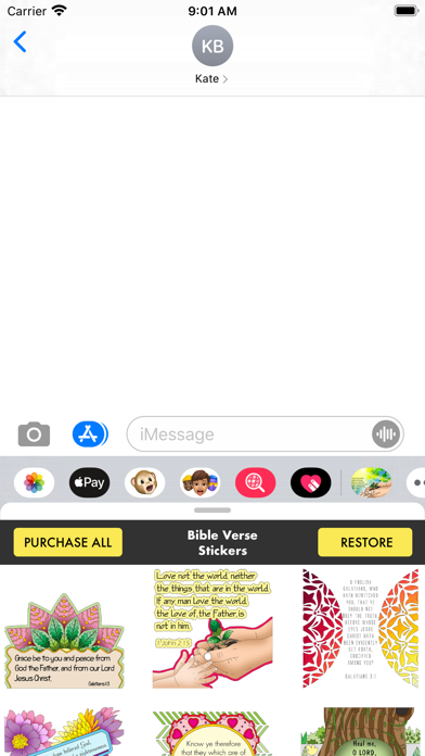Screenshot #1 pour Bible Verse Stickers ·