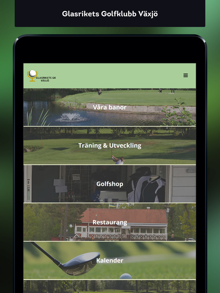 Glasrikets Golfklubb Växjö