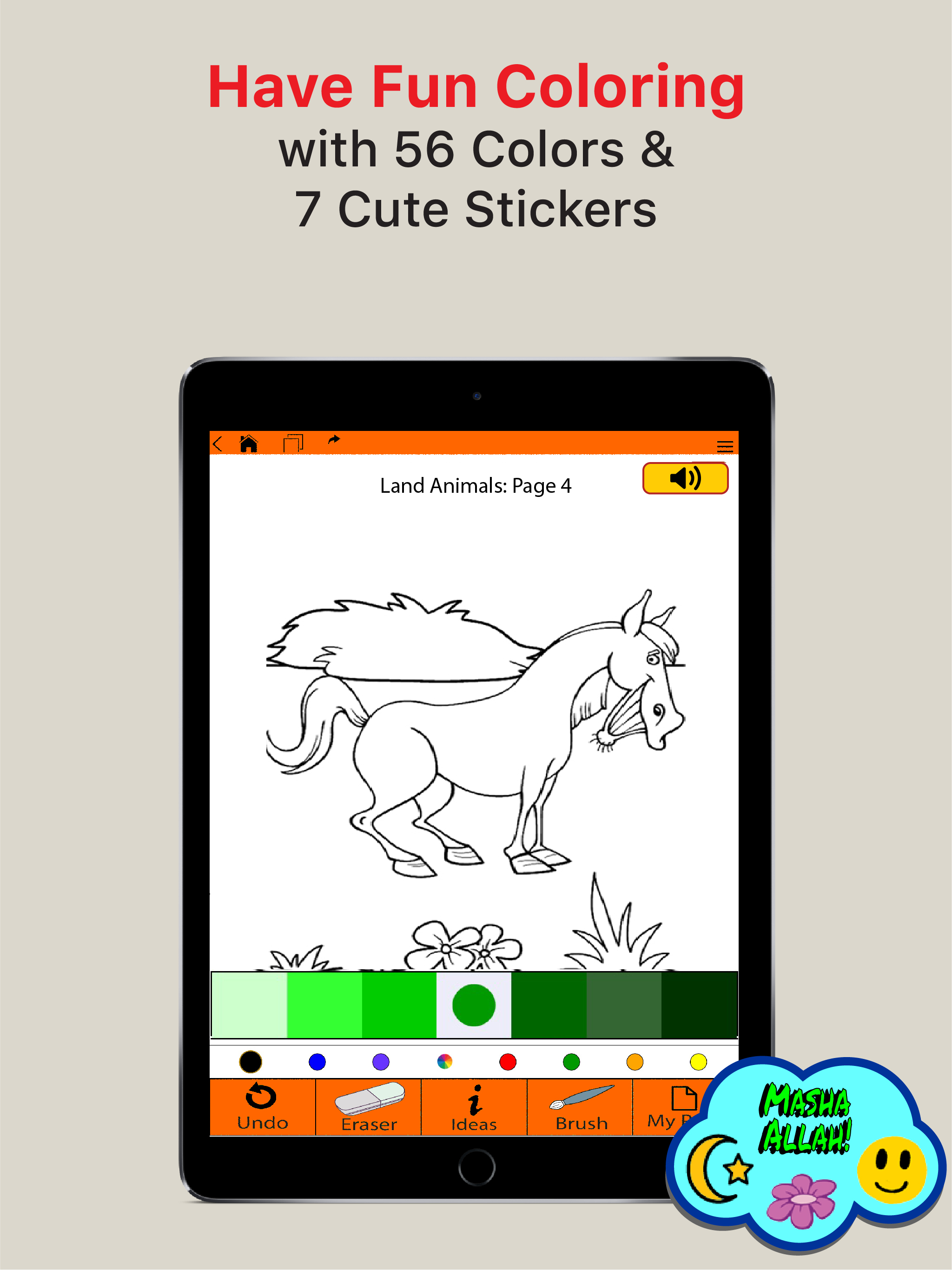 Listen & Color Land Animals screenshot 8
