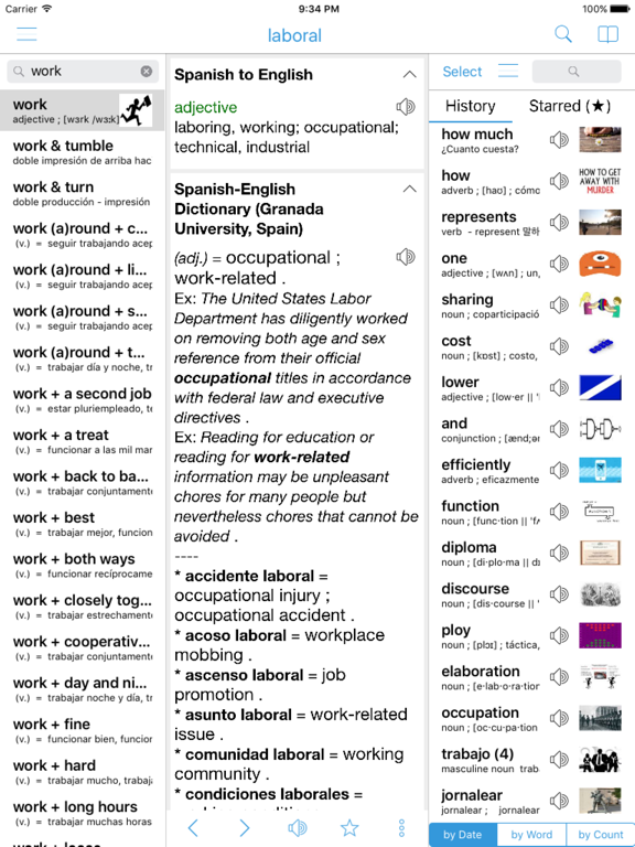 Screenshot #4 pour Spanish Dictionary - Dict Box