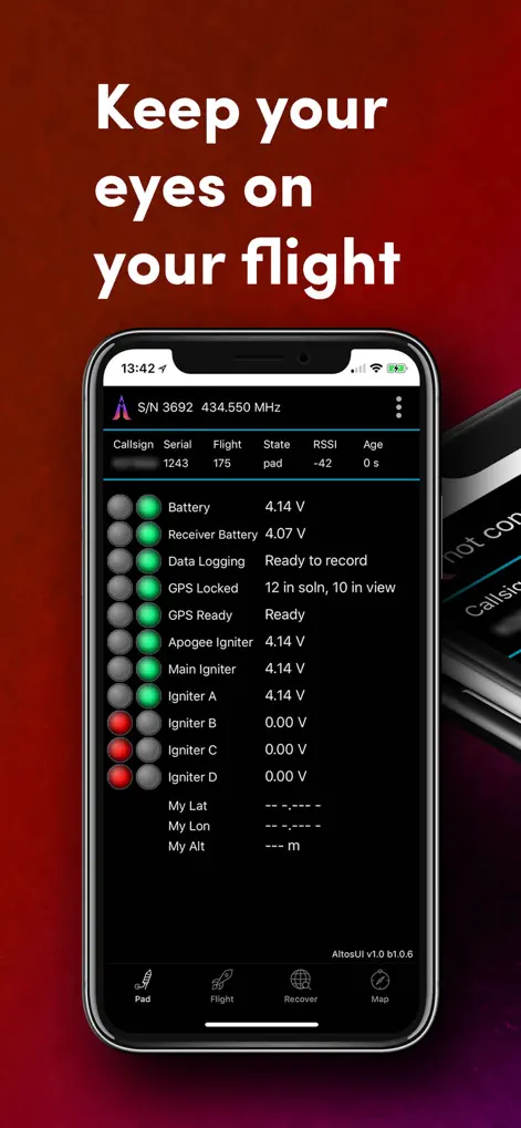AltosUI - Navigation App | MWM