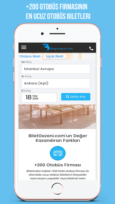 Bilet Gezegeni iPhone screenshot 2 - Travel app