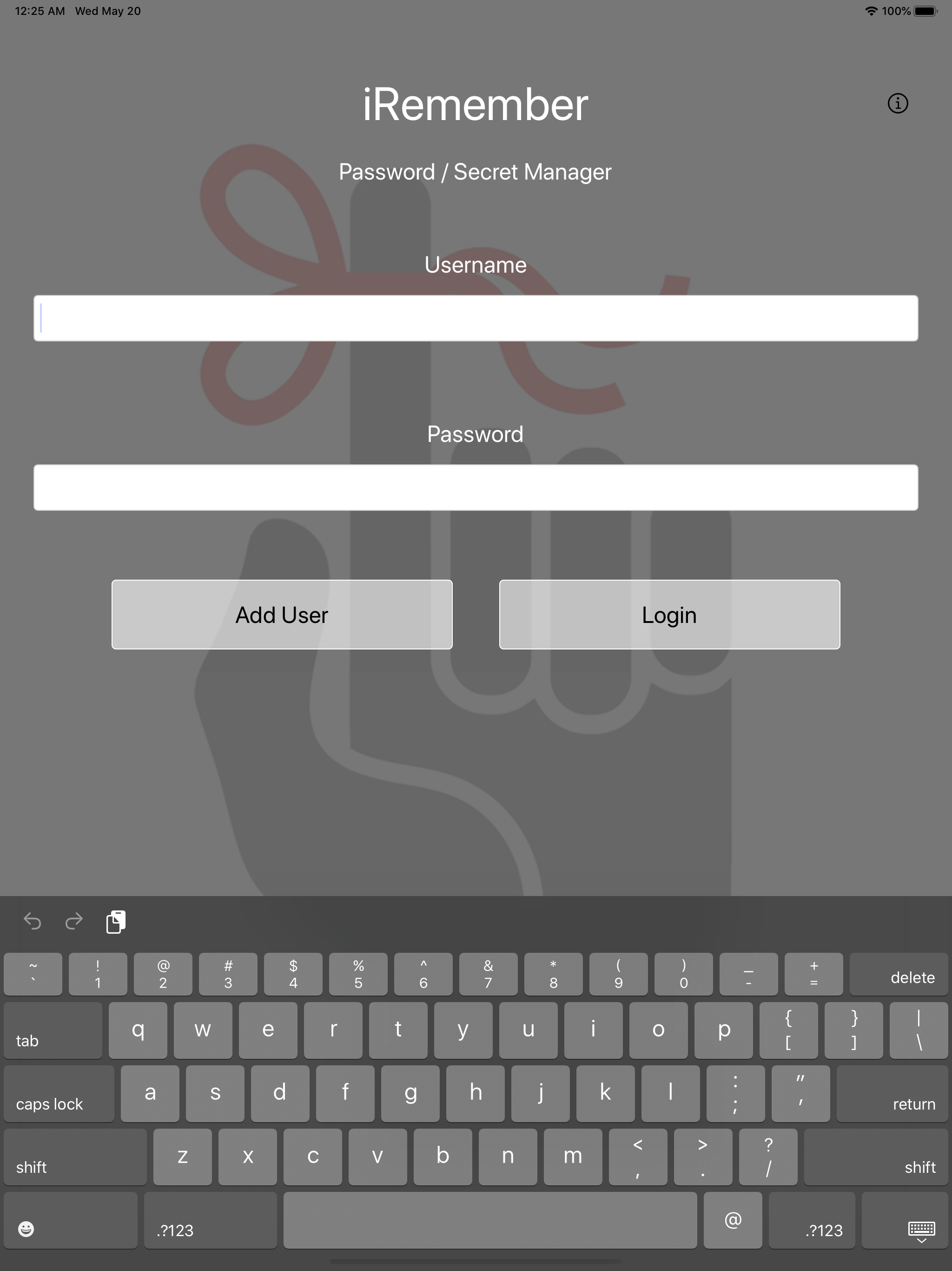 iRemember - Password Manager