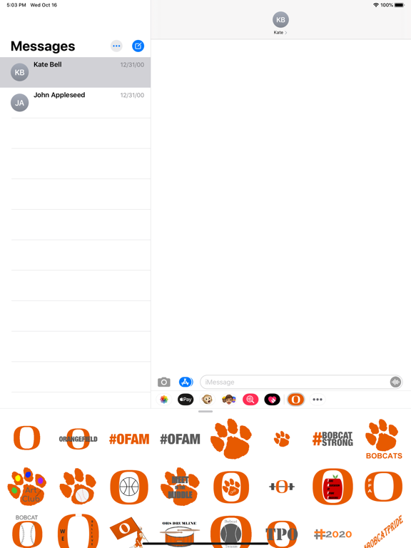 #OFAM Stickers iPad screenshot 1 - Social Networking app