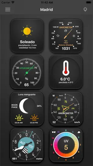 Captura de pantalla de La Estación Meteorológica en iPhone 1