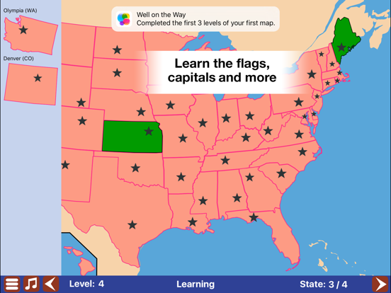 Geo Touch: USA & World (Full) iPad screenshot 4 - Education app
