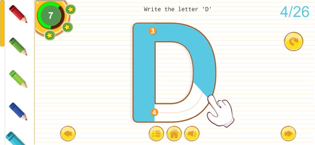 Educational App Store - Baby Joy Joy Tracing Letters is an app aimed at  young children encouraging them to learn their alphabet and how to begin to  create letters. Download iOS 