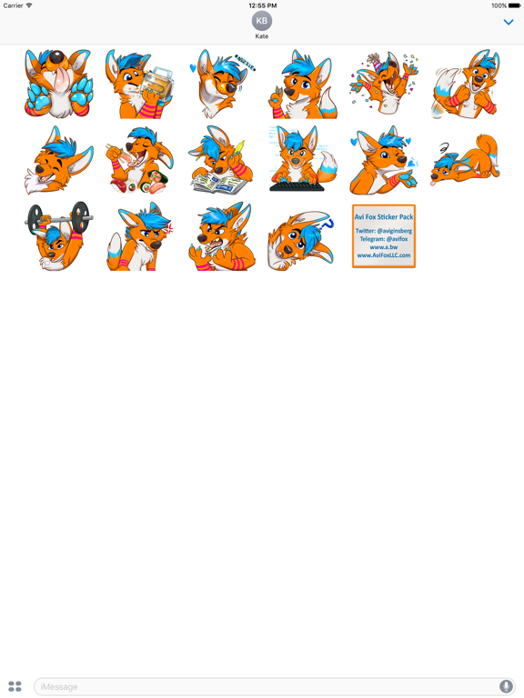 Avi Fox Sticker Pack