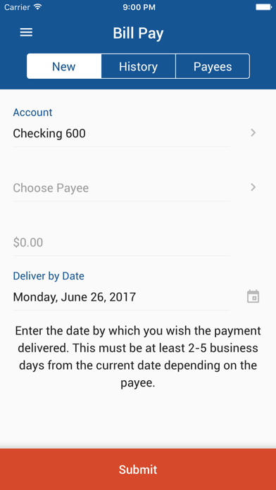 ECSFCU Mobile Screenshot