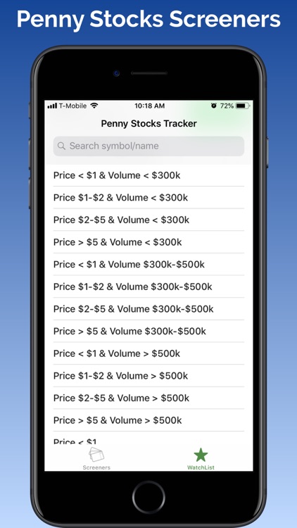 Penny Stocks Tracker &Screener screenshot-0
