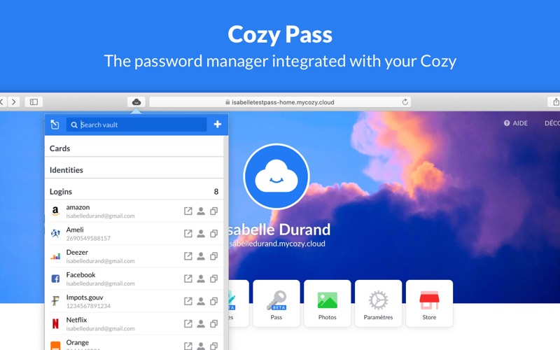 Screenshot #1 pour Cozy Pass pour Safari