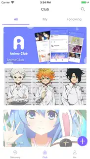 anime club - manga news home iphone screenshot 1