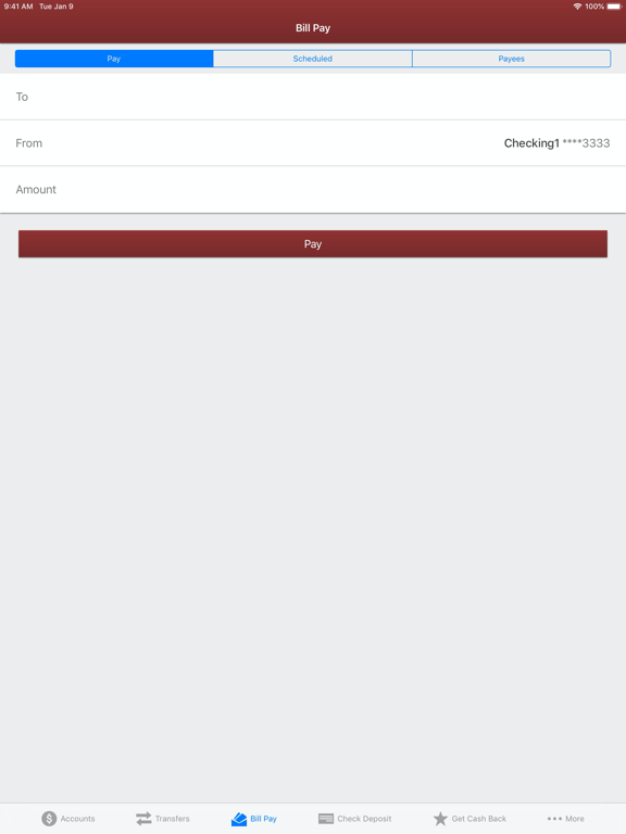 Clinton Bank Mobile iPad screenshot 5 - Business app