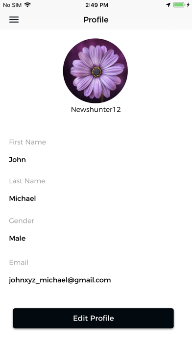 The Real Time App Screenshot